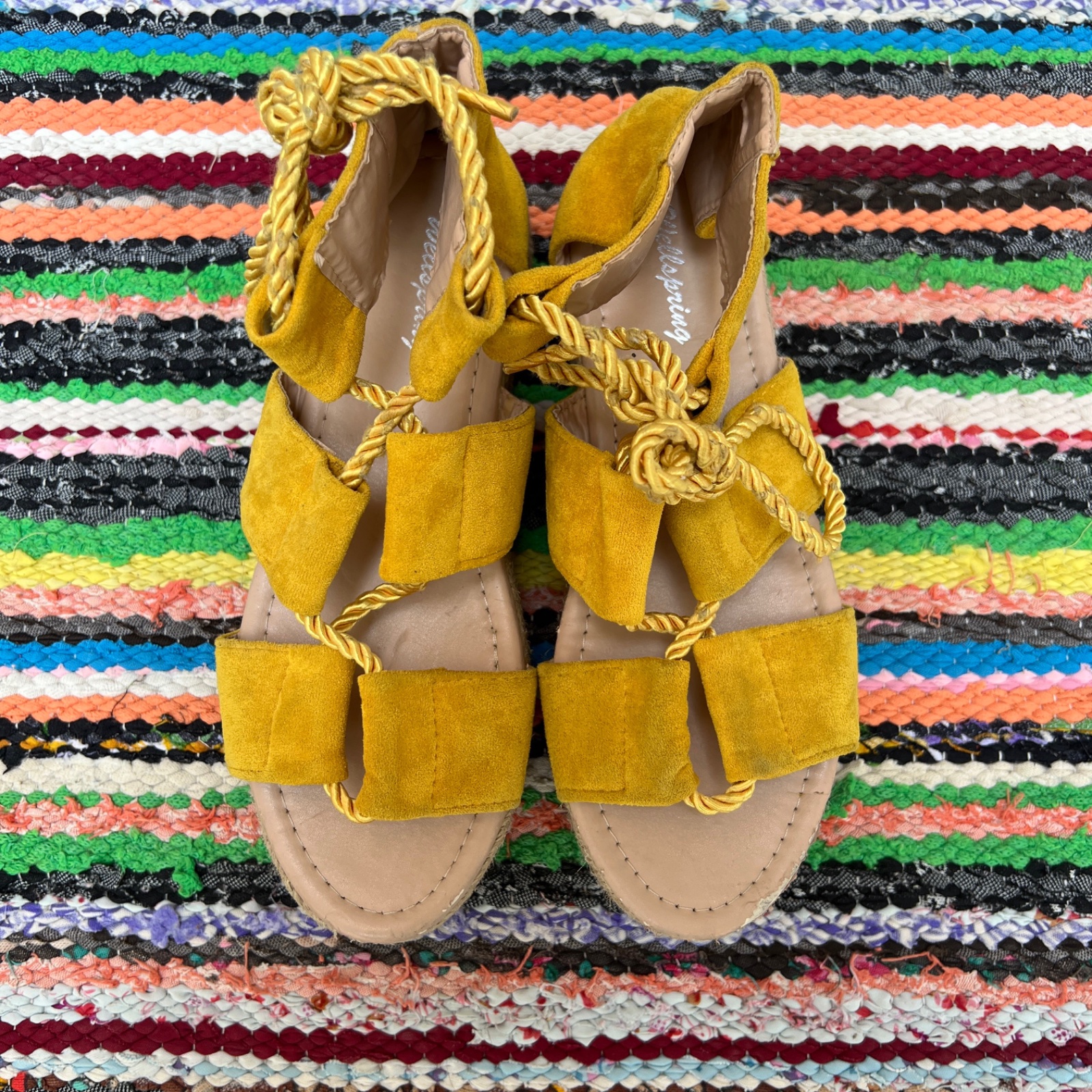 Willspring Lace-up Platform Sandals 