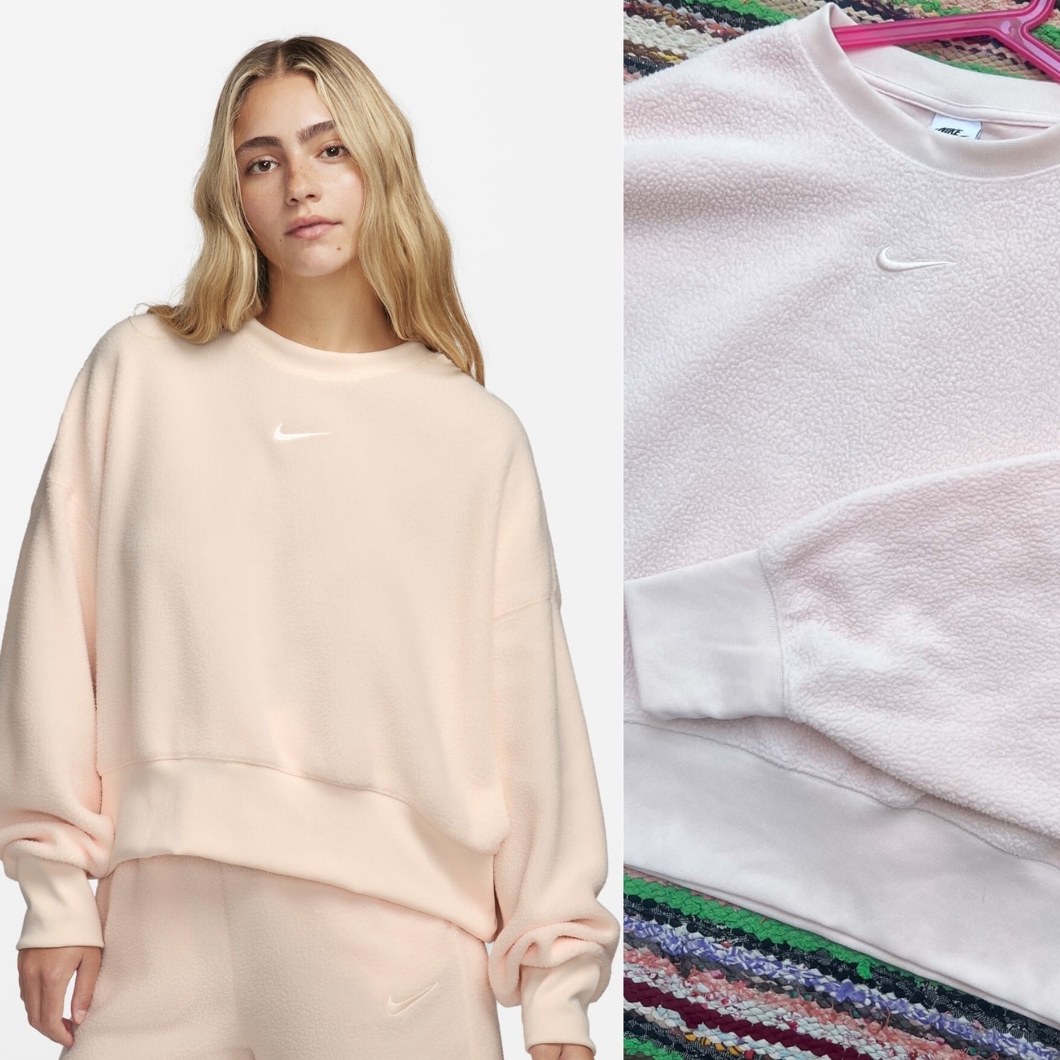 Crop Sweatshirt Nike Plush Oversized 