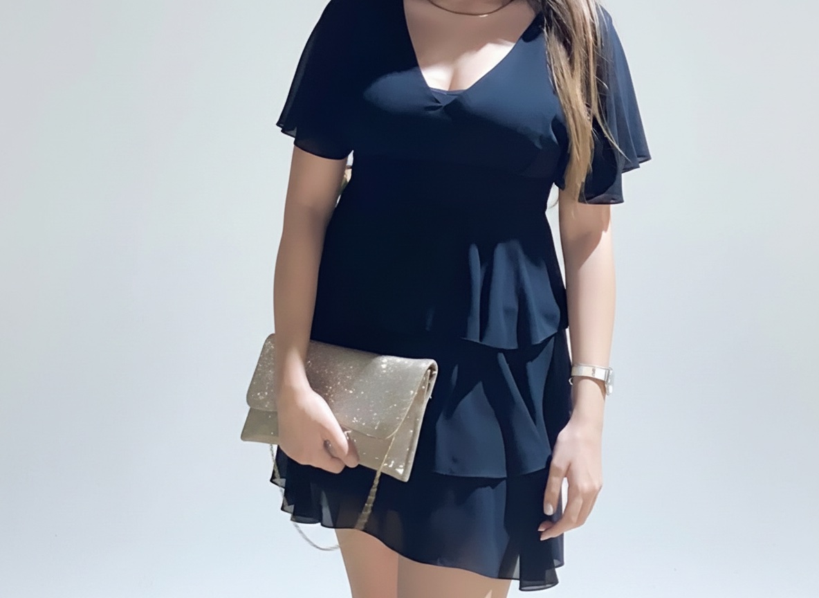 Robe noir élegante 
