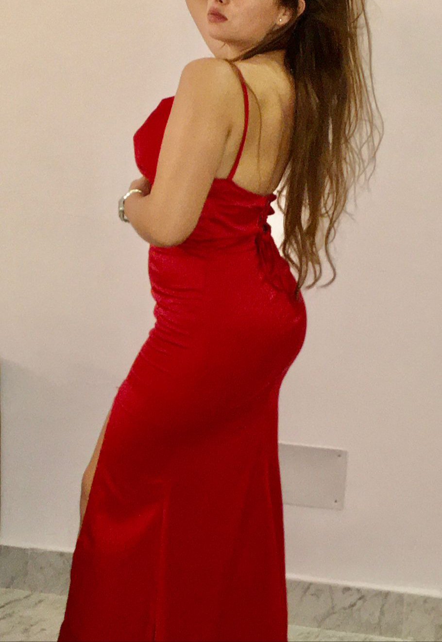 Robe soiree rouge 