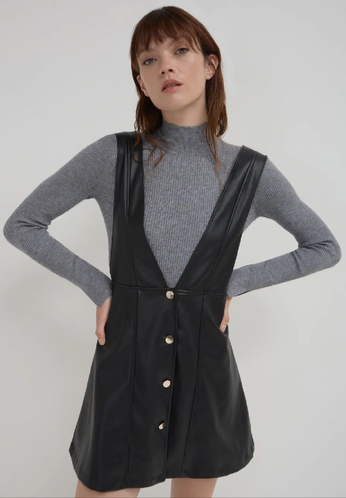 Robe Salopette en Cuir