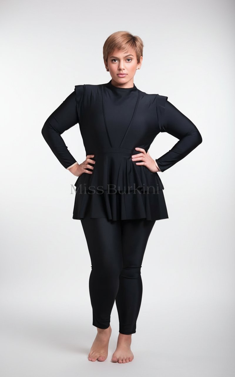 Burkini noir taille L