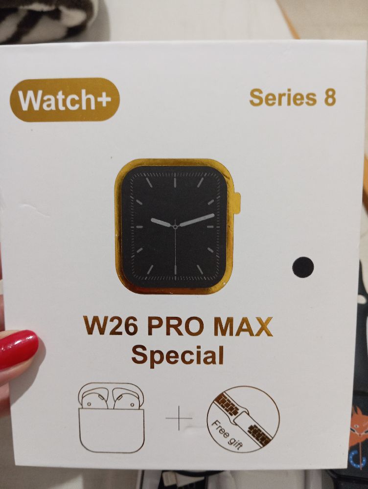 pack montre connectée en noir + bracelet + airpods 