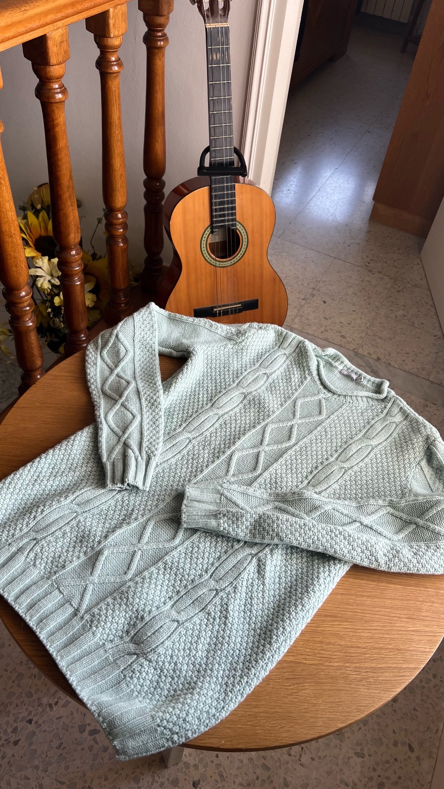 Turquoise sweater