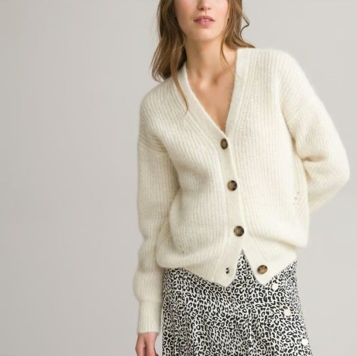 Cardigan en laine couleur blanc 