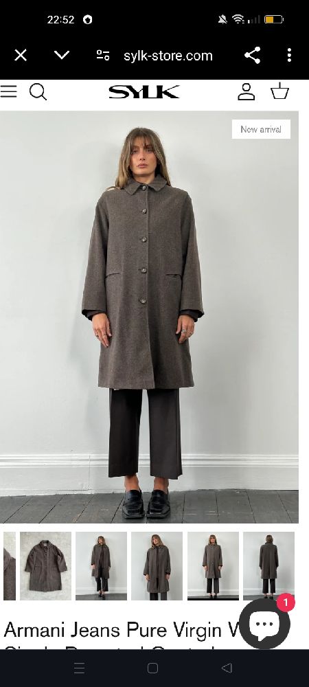 manteau GIORGIO ARMANI authentiqueen laine vierge pure couleur light brown 