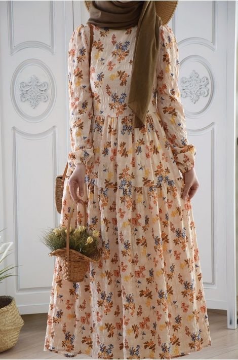 MAXI PRINT FLOWER DRESS