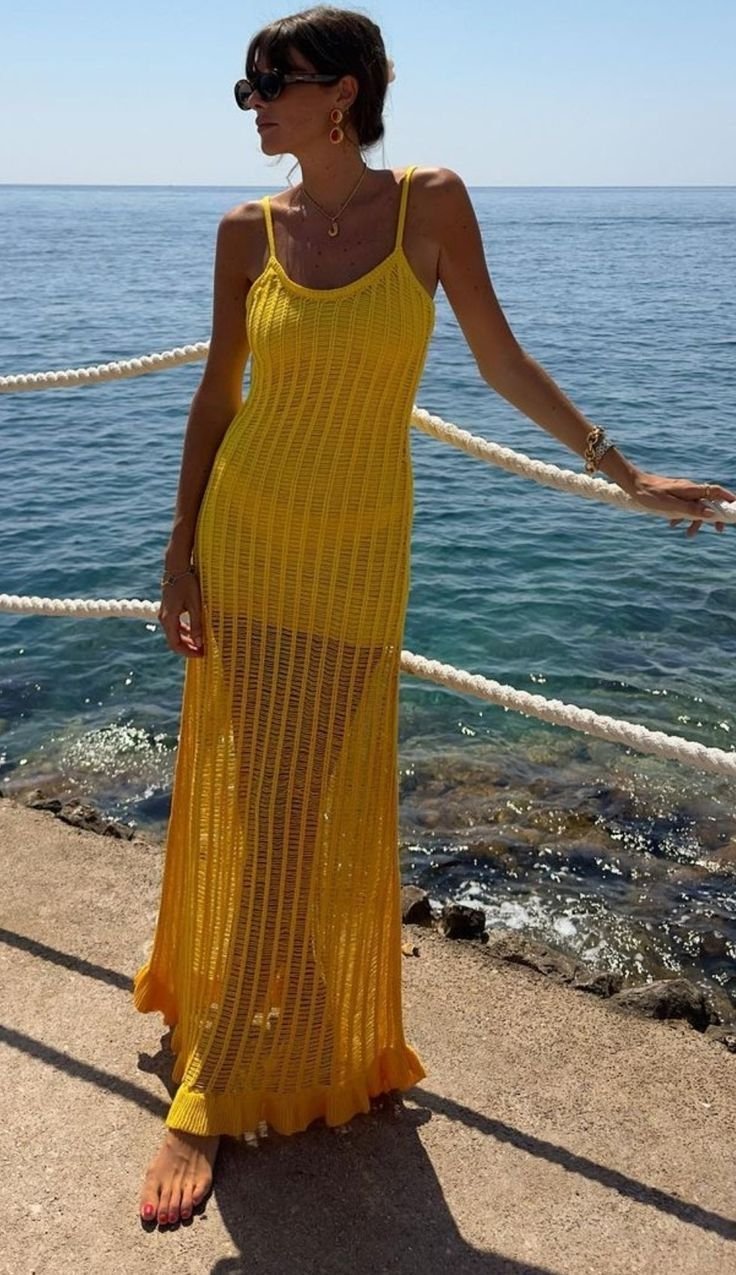 MANGO × SIMON MILLER CROCHET MAXI DRESS 