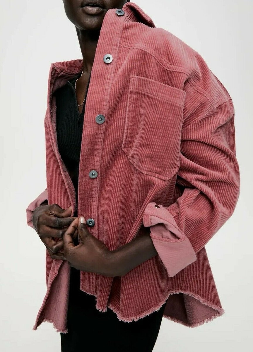BNWT : CORDUROY OVERSHIRT from ZARA COULEUR MARSALA