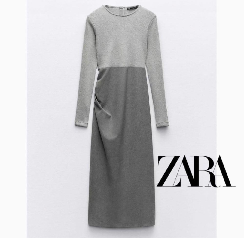 ZARA WOMEN'S DRESS | ZARA WOMEN'S GREY DRESS