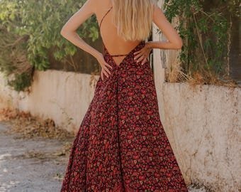 ROBE BOHÈME 100% EN SOIE 