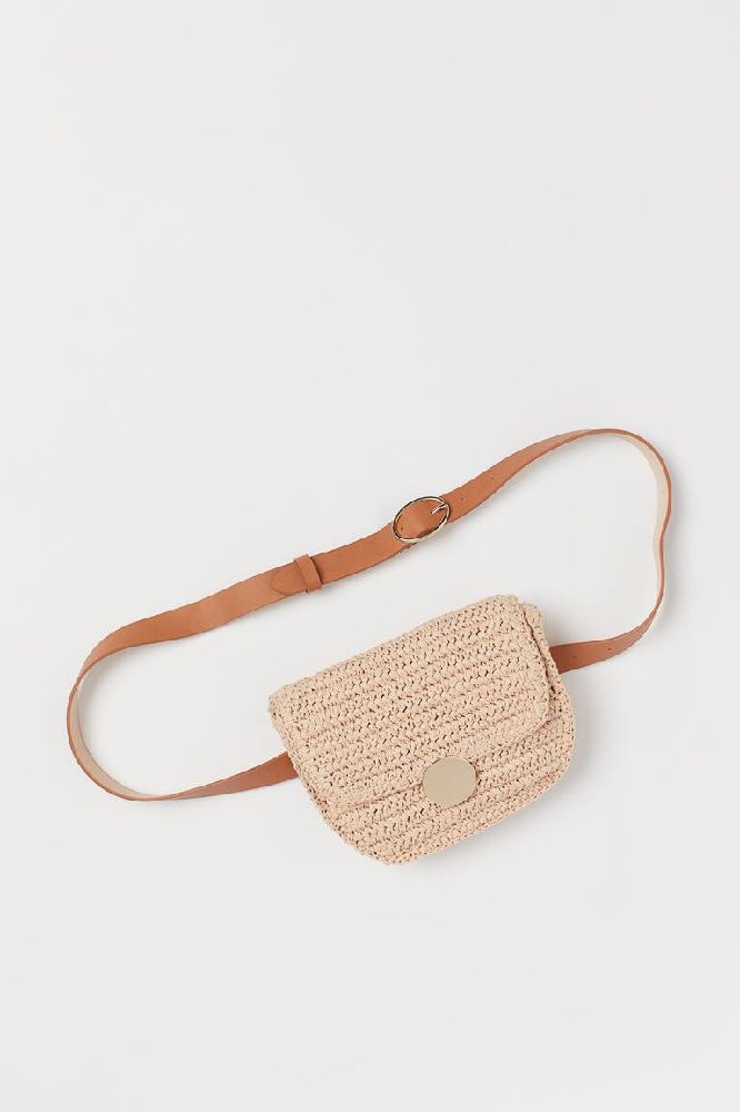 Straw Belt Bag