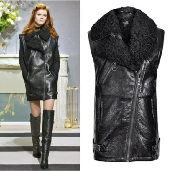 H&M AUTOMN LIMITED EDITION | AVIATEUR OVERSIZE EN CUIR VERITABLE 