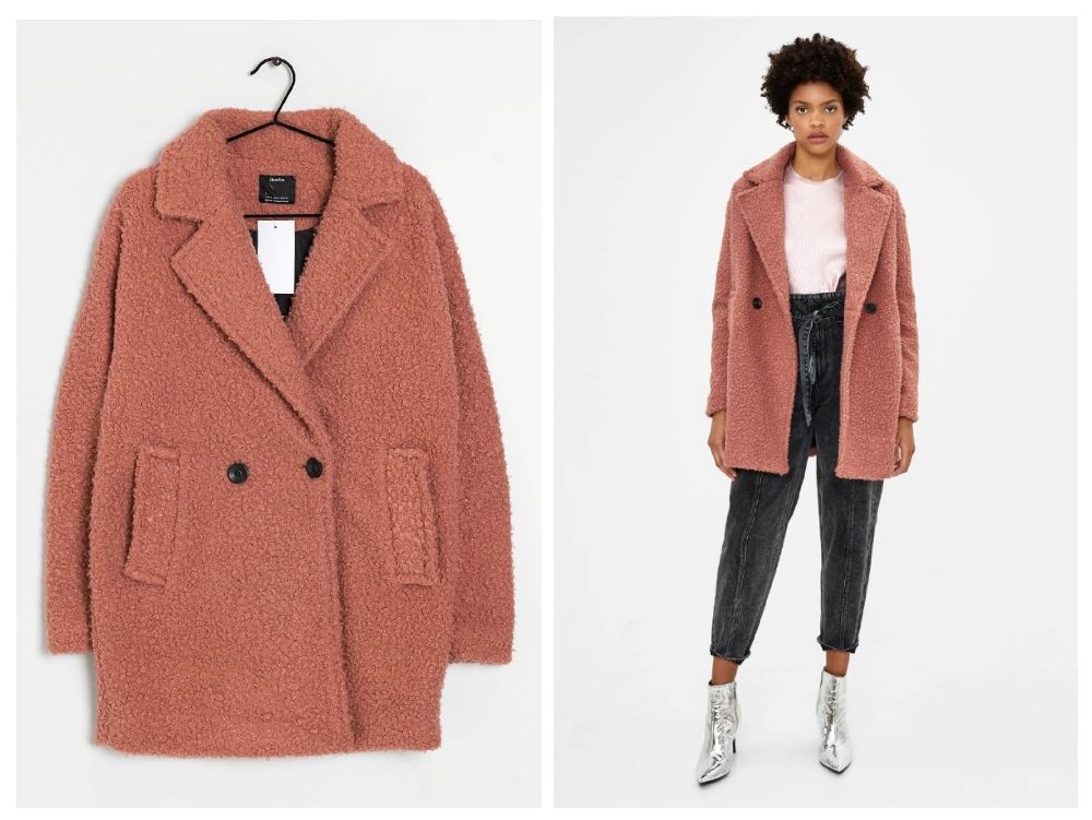 Pink Teddy Bear Épais Bershka