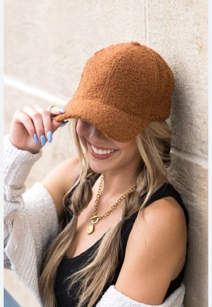 Casquette teddy Bear couleur Camel tendance 