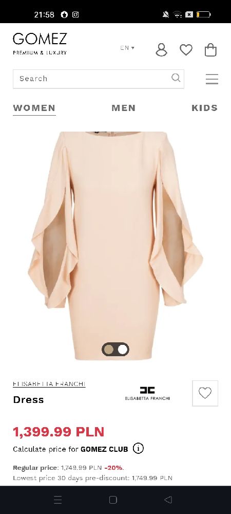 ELISABETTA FRANCHI Dress édition limitée 