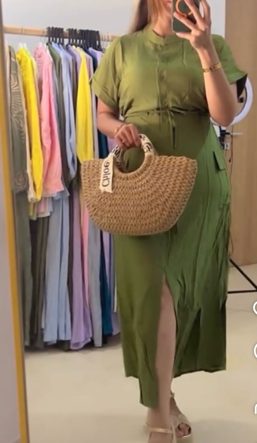 Robe vert 