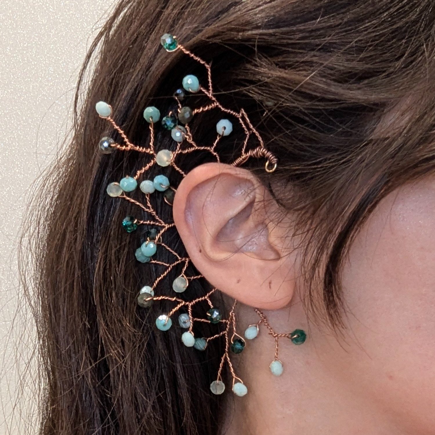Bijou d'oreille fantaisie inoxydable