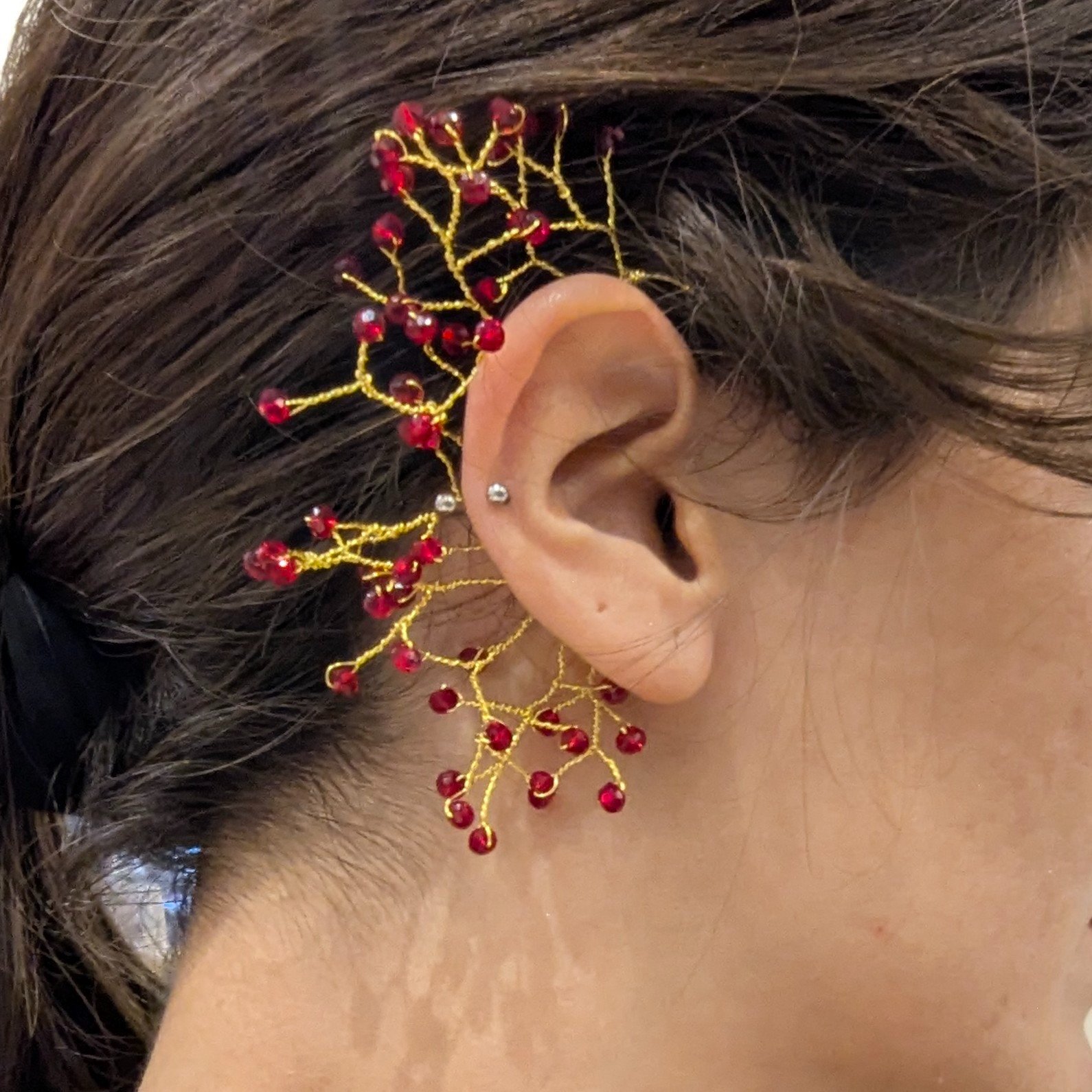 Bijou d'oreille fantaisie inoxydable