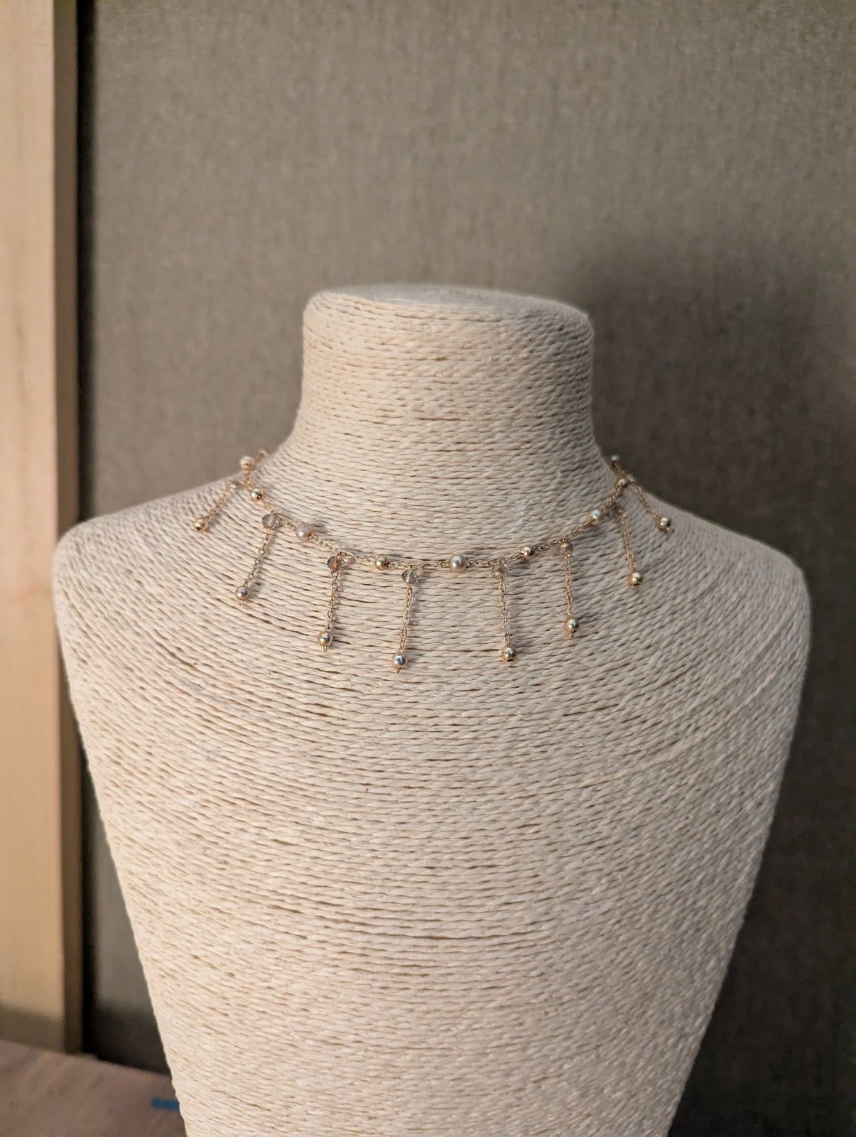Collier doré en acier inoxydable