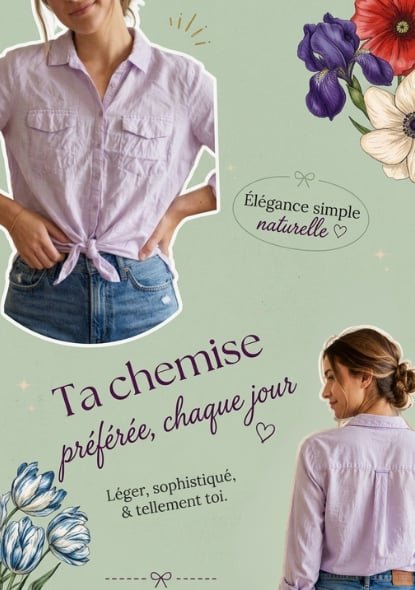 Chemise Jennyfer mauve pastel🤍