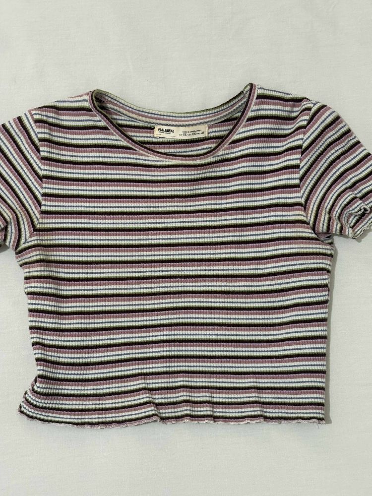 Crop top ajustee pull and bear 