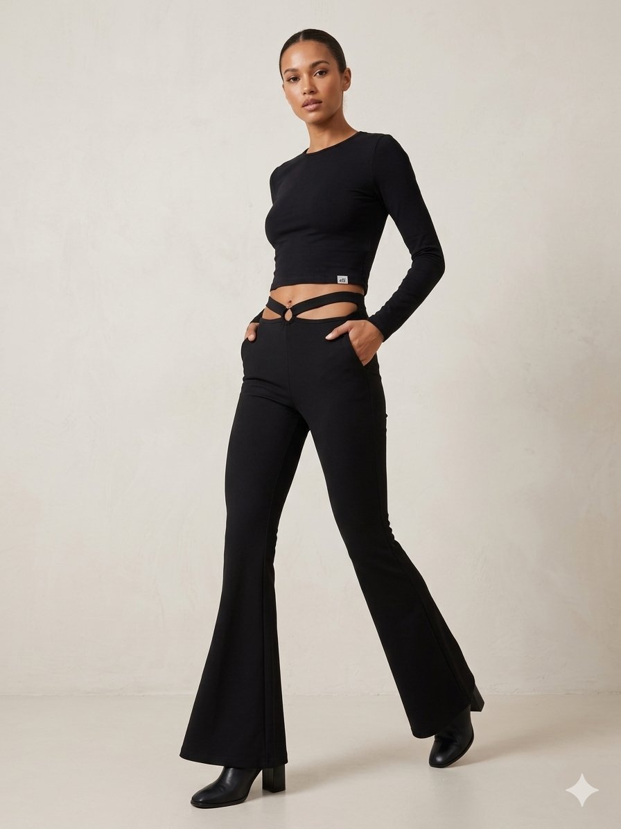 Pantalon flare 