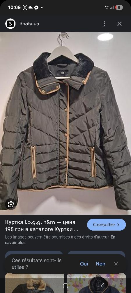 Doudoune marron 40/42