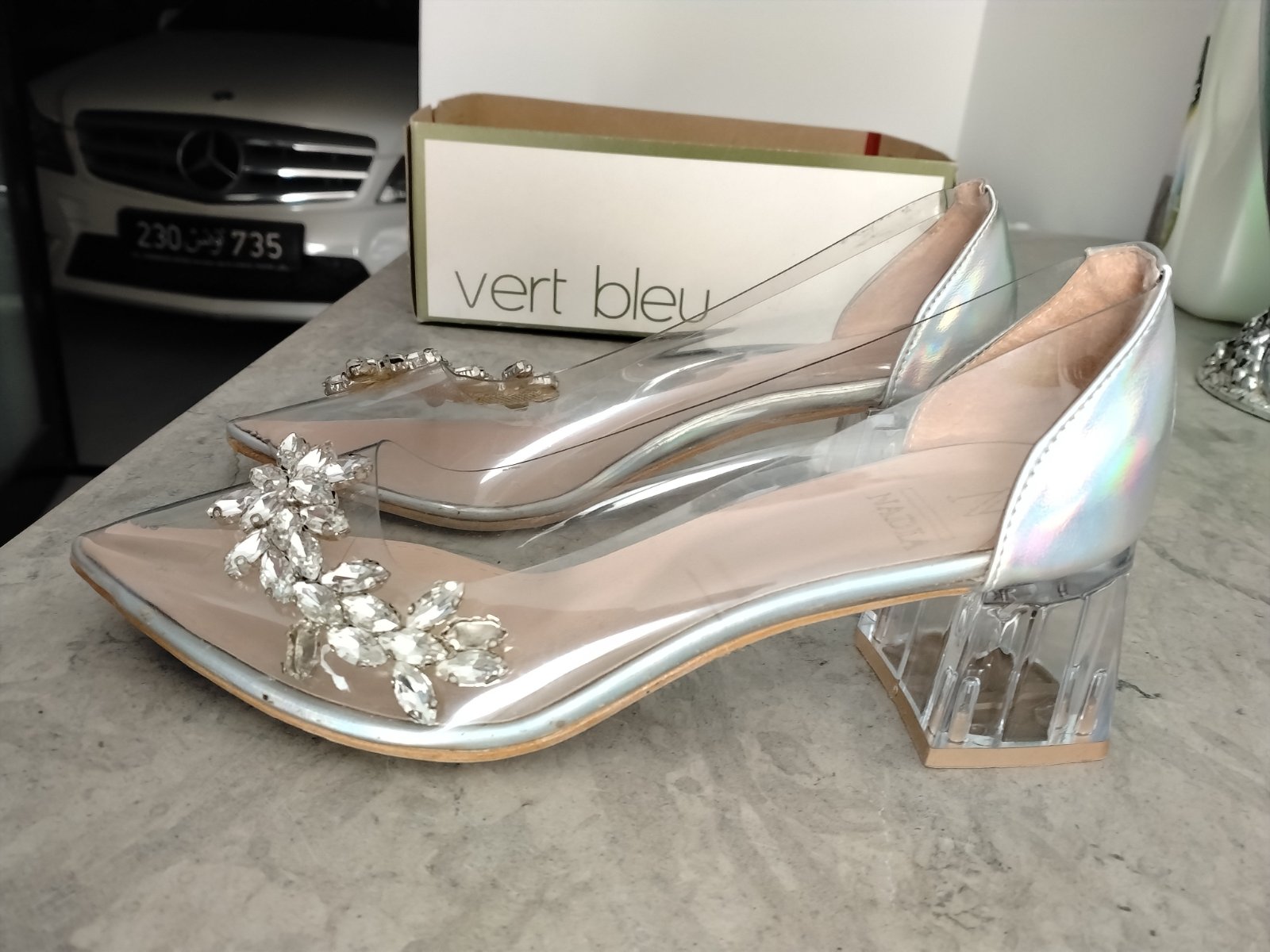 Chaussure transparent