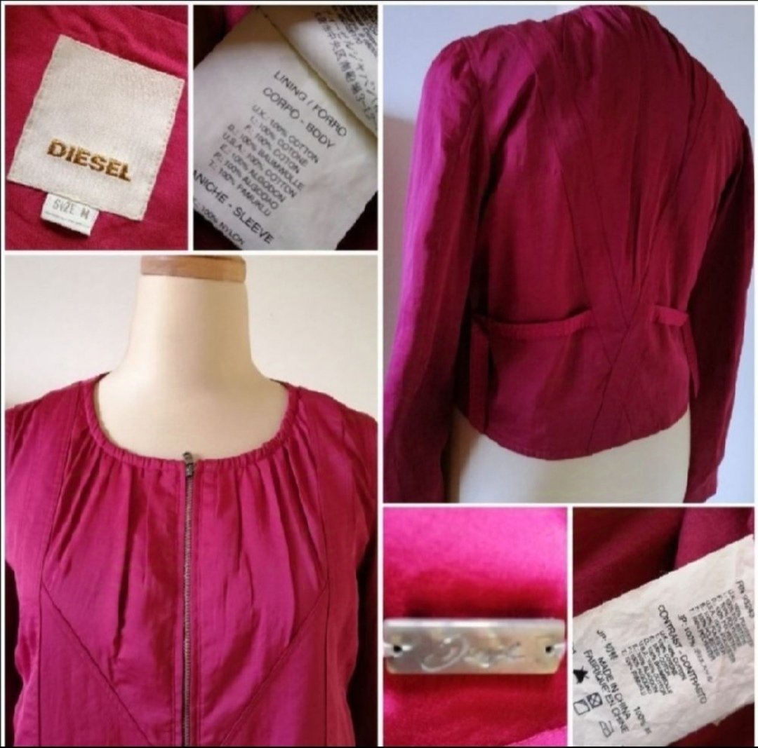 Veste sport chic diesel gold authentique 