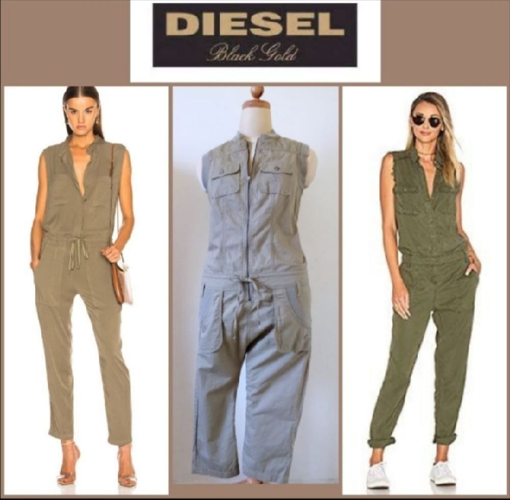 Combinaison stylée en vert kaki diesel gold authentic 
