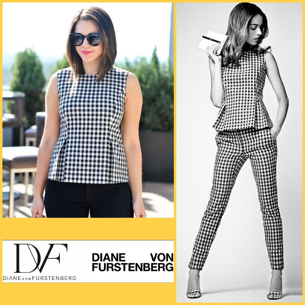Joli haut à basque #diane von furstenberg authentique 