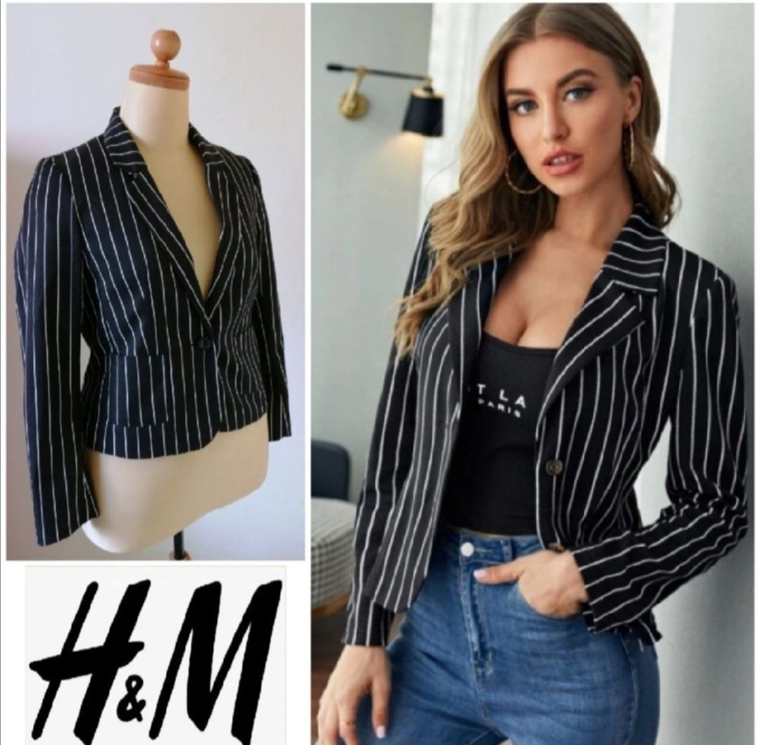 Veste à rayures tendance#H&M 