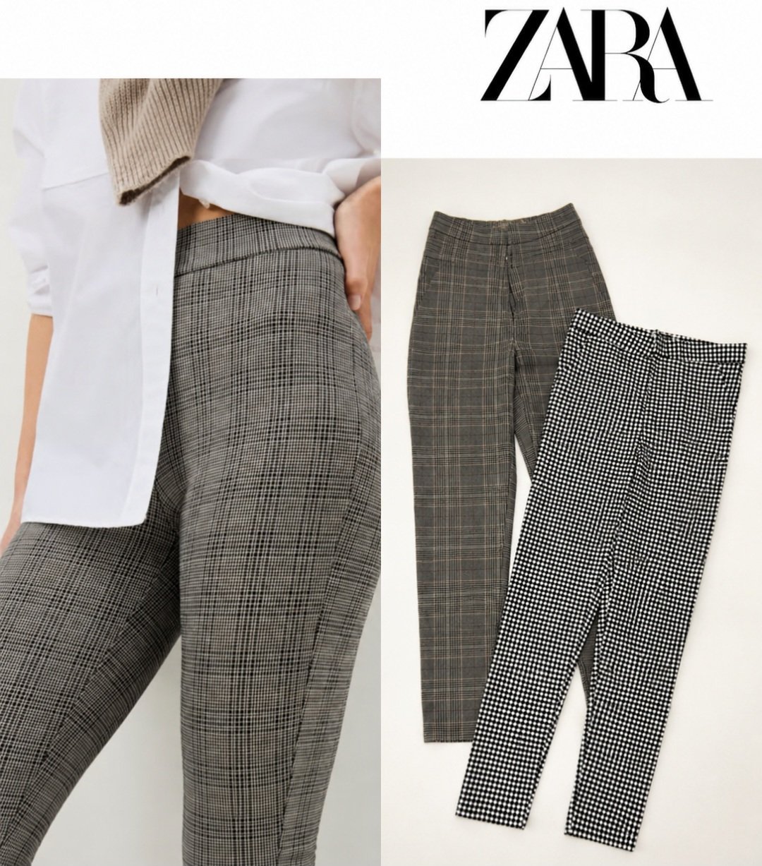 Deux pantalon zara 