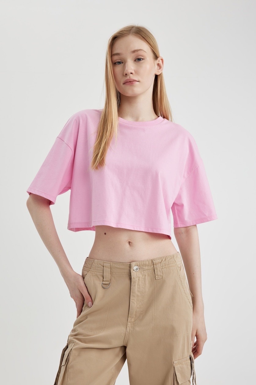 T-shirt rose poudré oversize 🌸