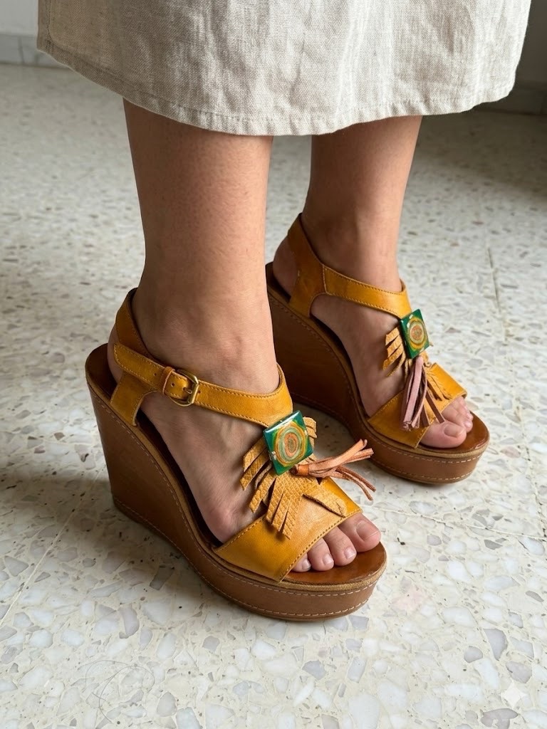 Sandales en cuir
