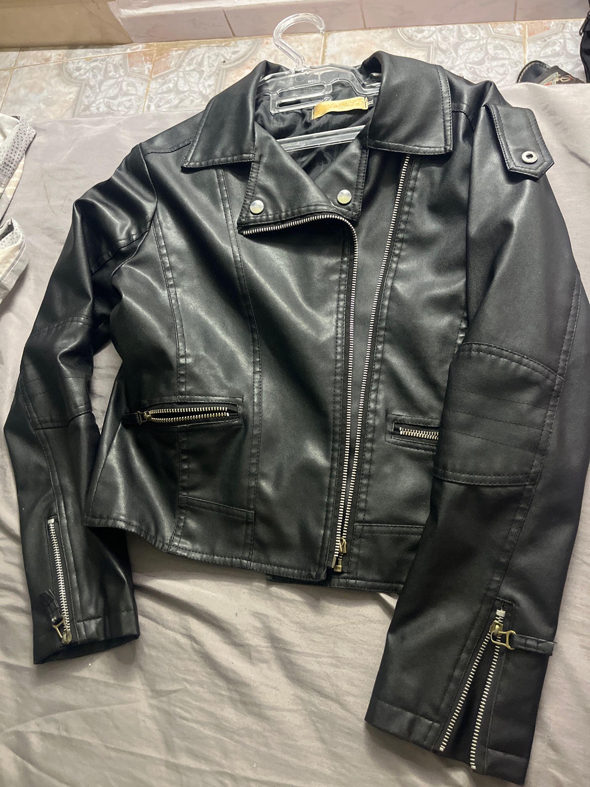 Veste cuire