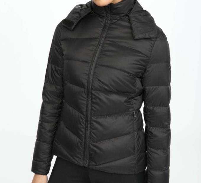 Doudoune à capuche noire OYSHO - Taille S