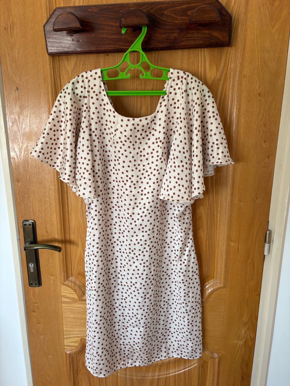 Robe polka dots satinee