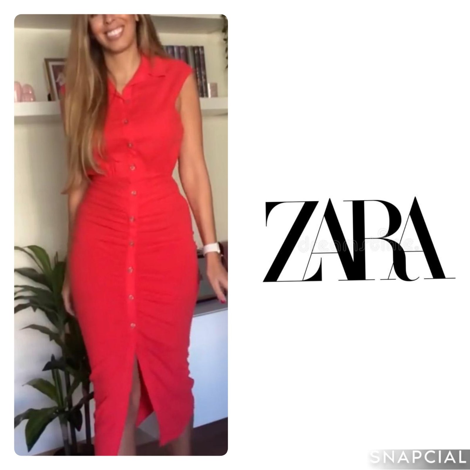 Robe lin zara