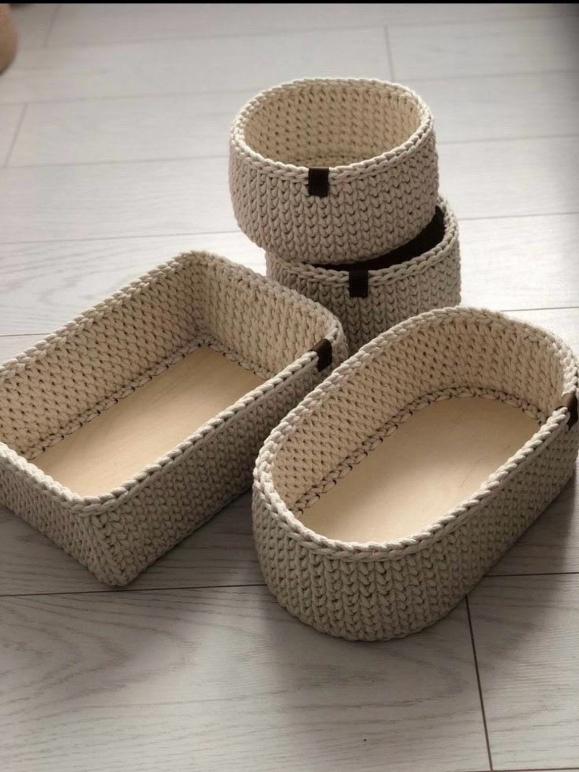 Pack de rangement crochet – 4 pièces Handmade
