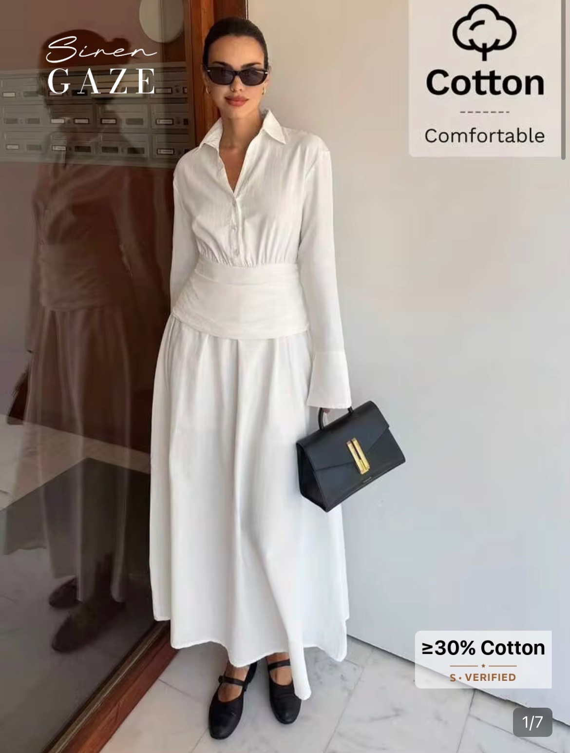 Robe shein blanche