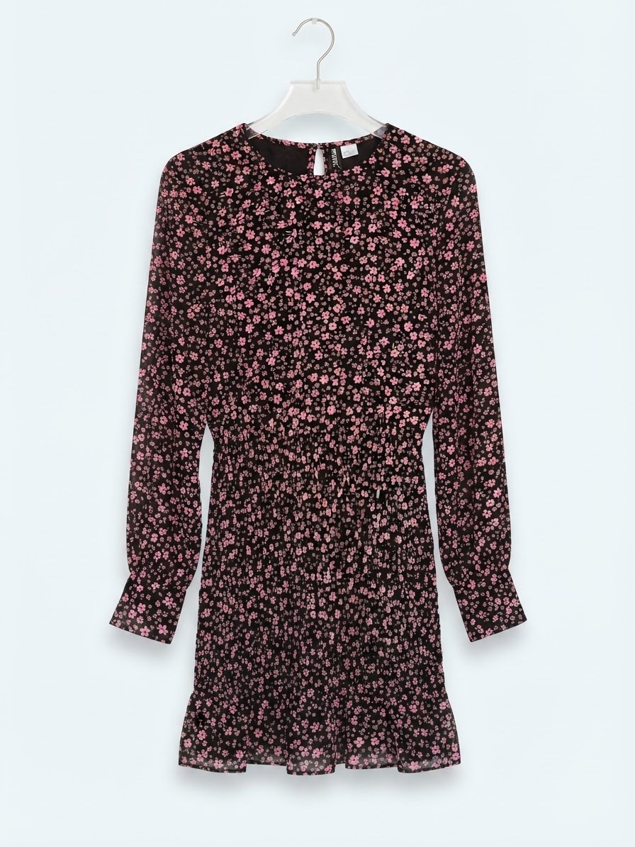 Robe fleurie violet de la marque HM