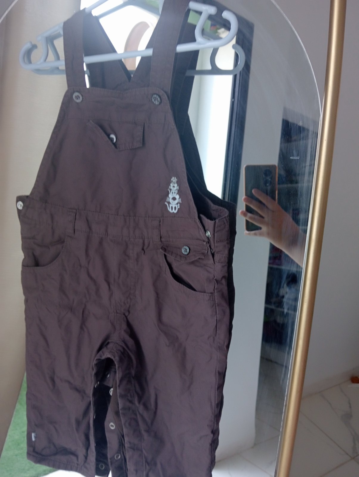 Salopette  marron 12 moi