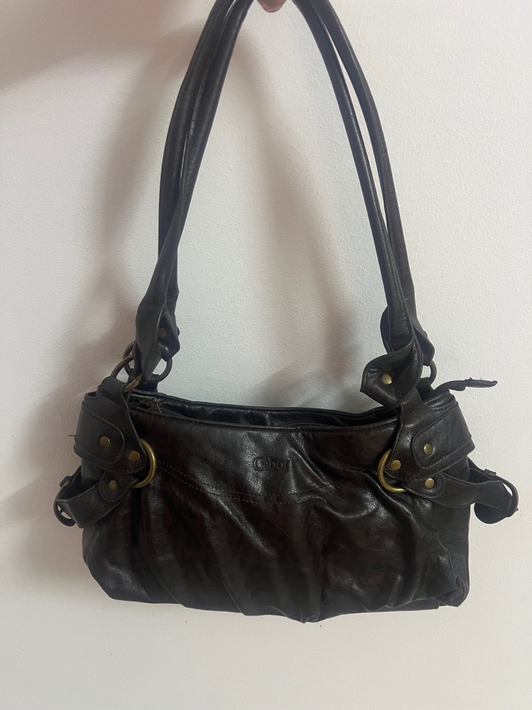 Sac à main marron en cuir