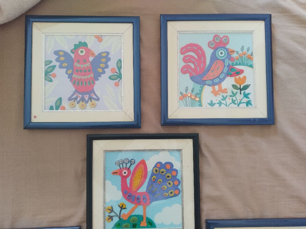 5 tableaux décoratifs 