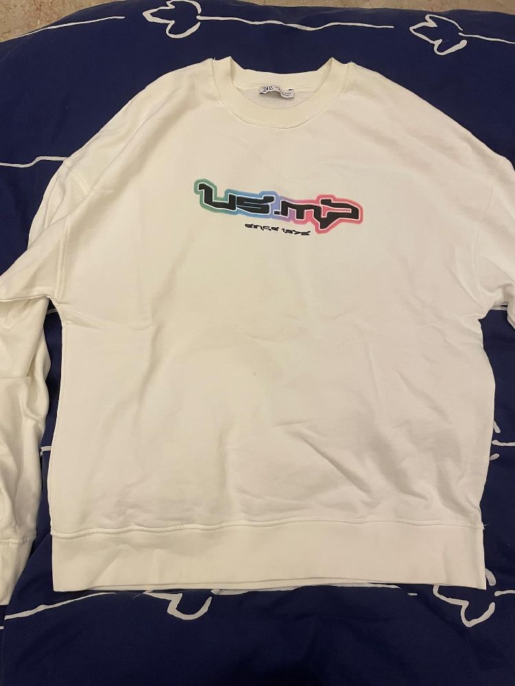 Pull Zara blanc 