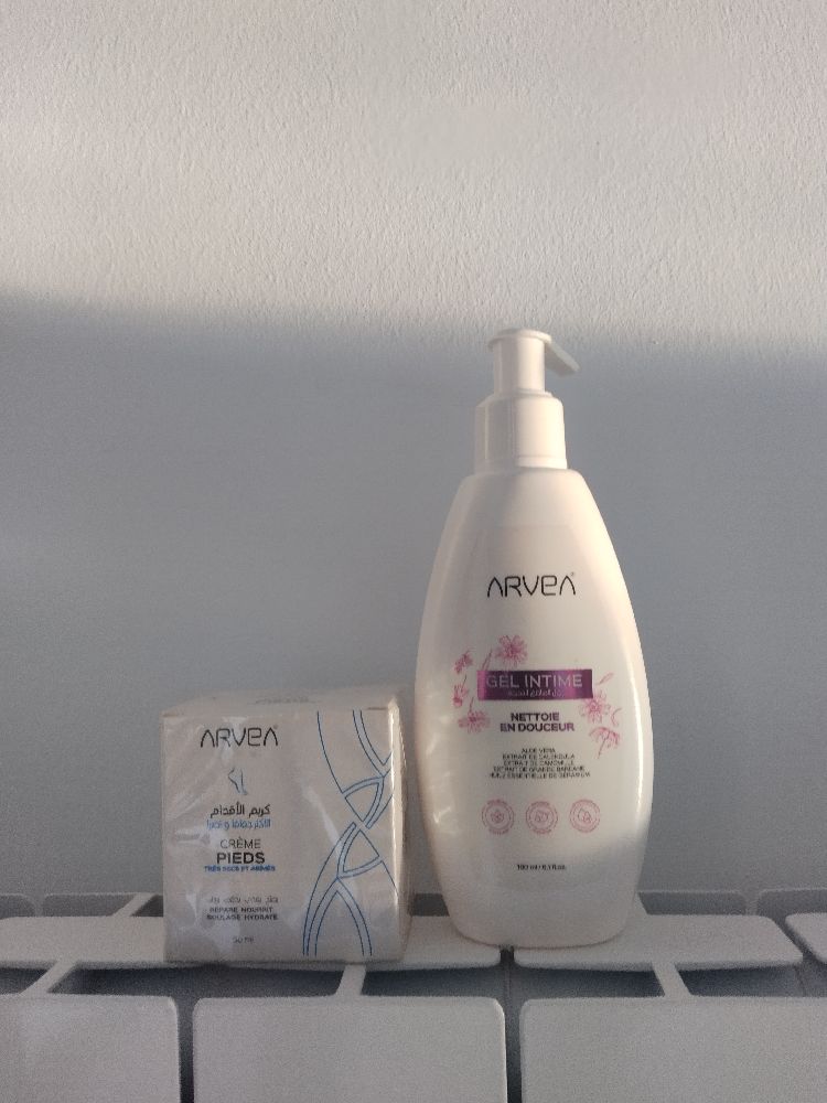 Gel intime + crème pieds