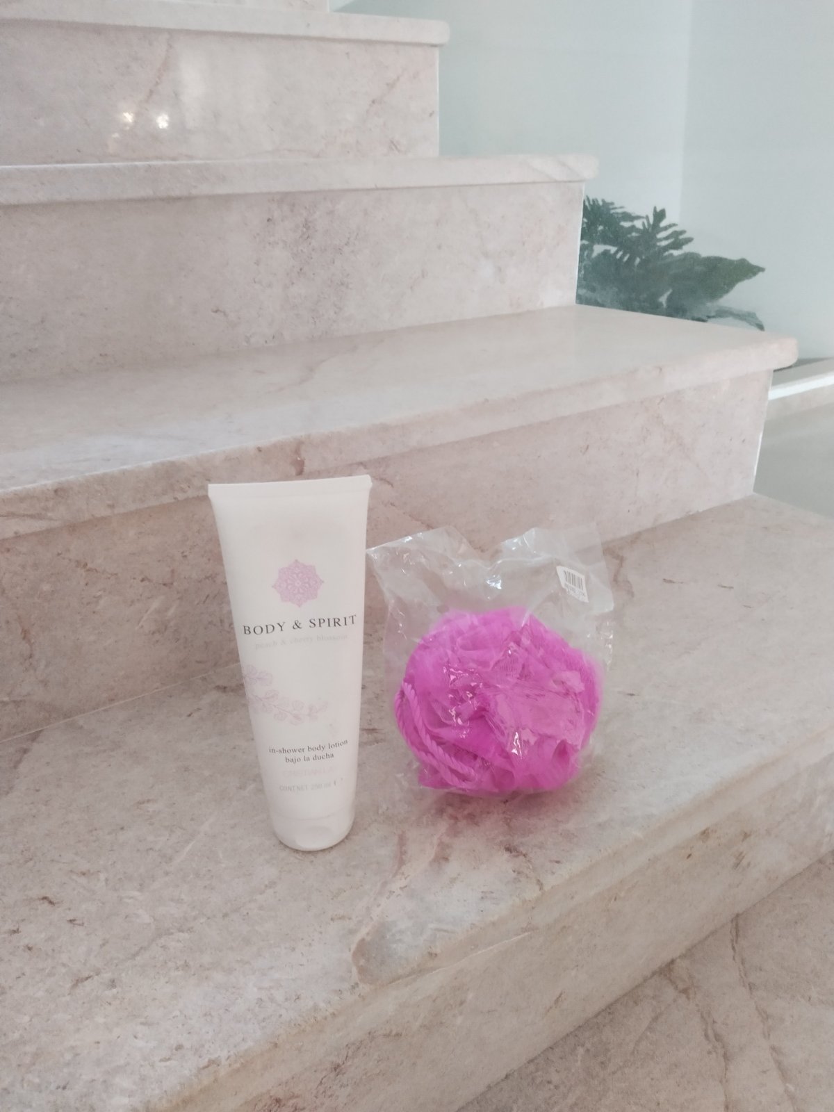 Lotion de corps sous la douche