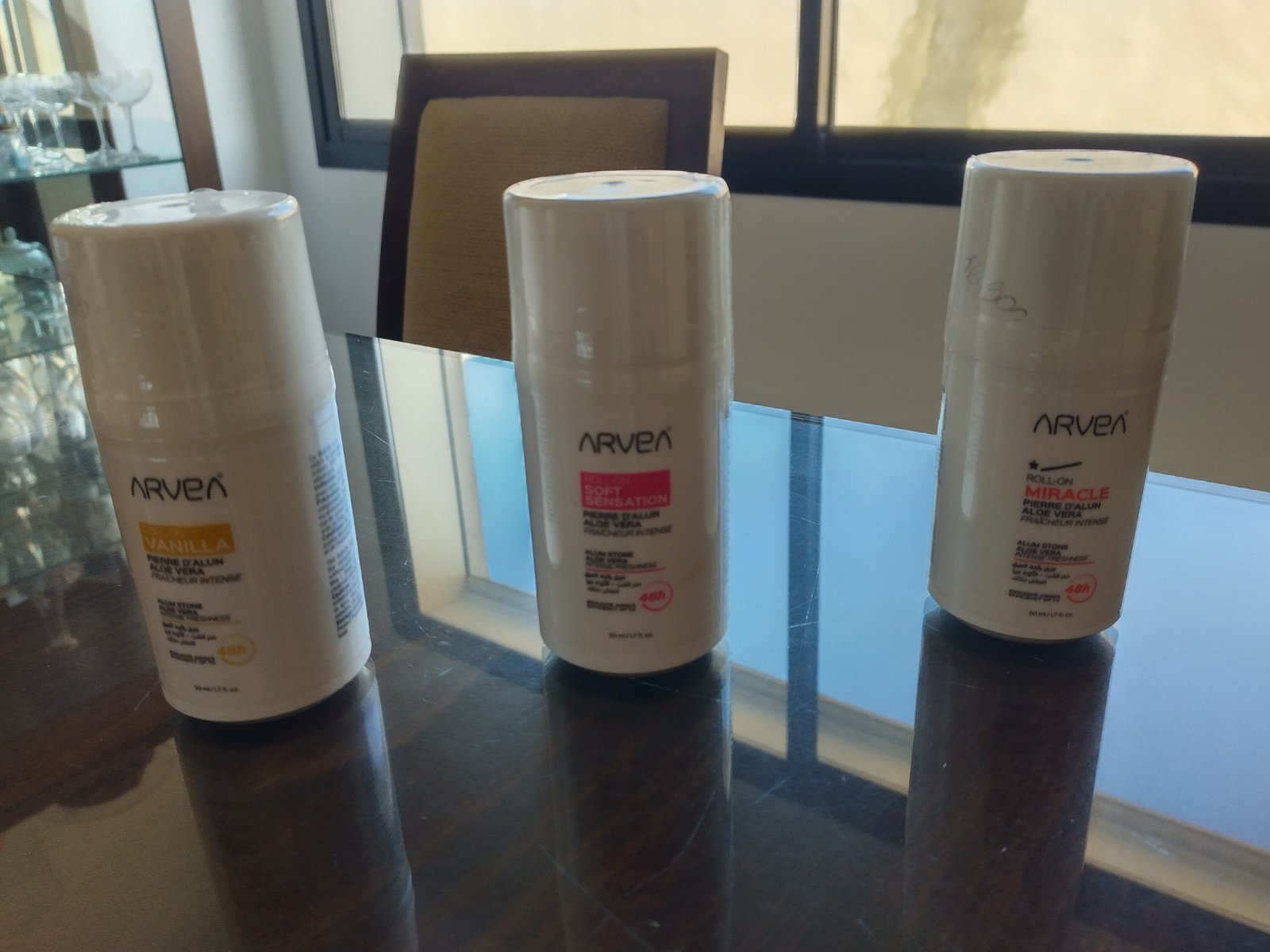 2 déodorants Arvea 